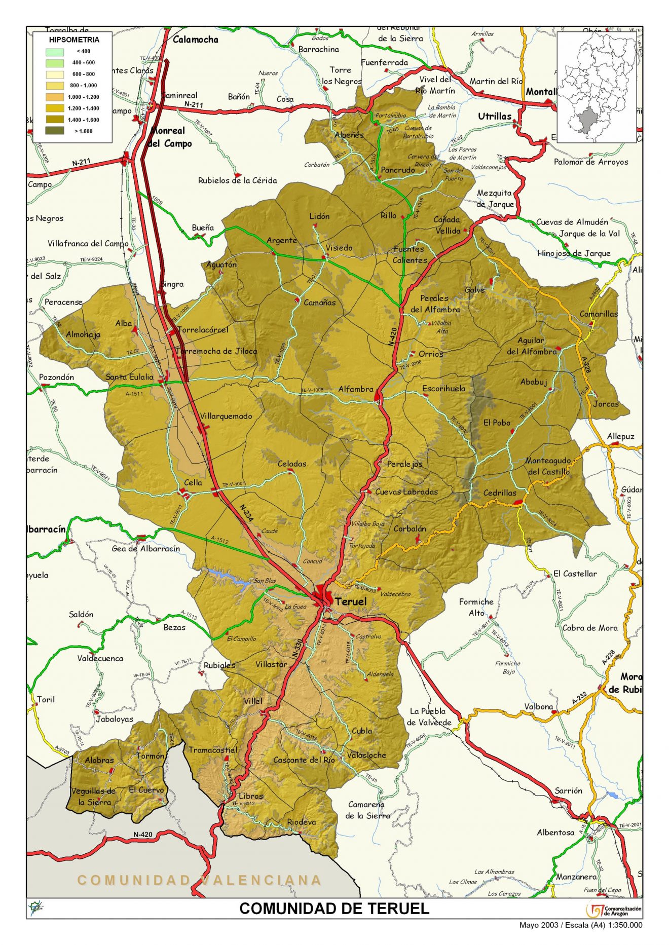 Mapa comarcal